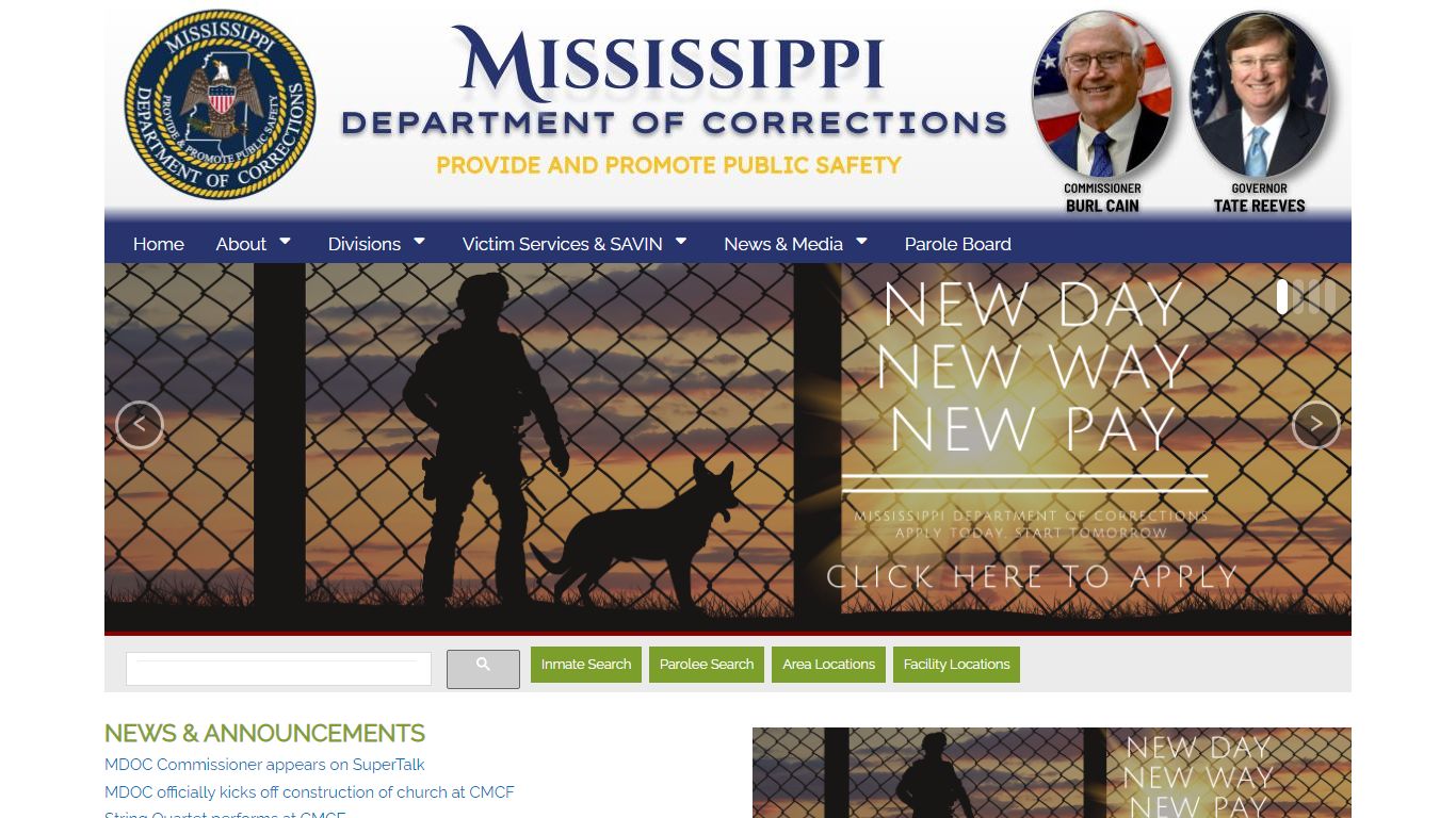 Home [www.mdoc.ms.gov]